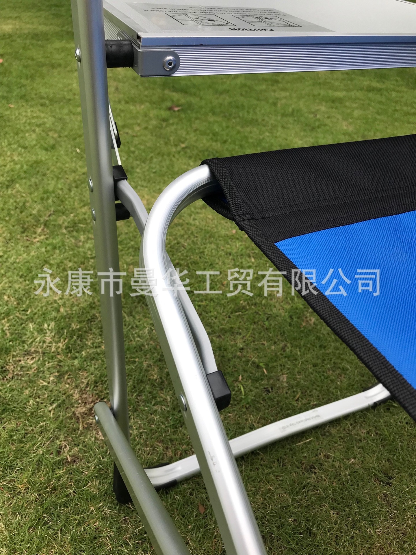 户外铝合金导演椅带侧桌折叠椅便携式冷藏保温箱包野营休闲沙滩椅 详情图6