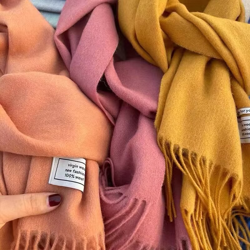 100% wool Korean-style casual and fashionable scarf and neck Specification image