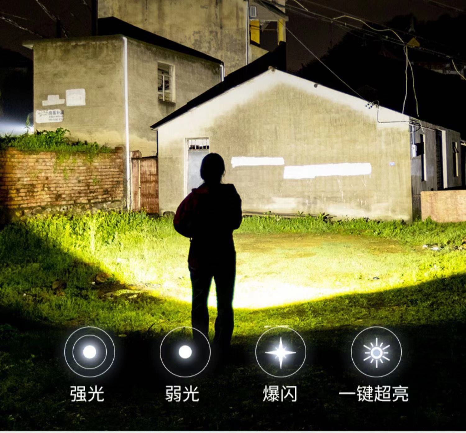 钥匙扣灯强光充电手电筒超亮户外多功能随身迷你工作灯便携LED灯详情图4