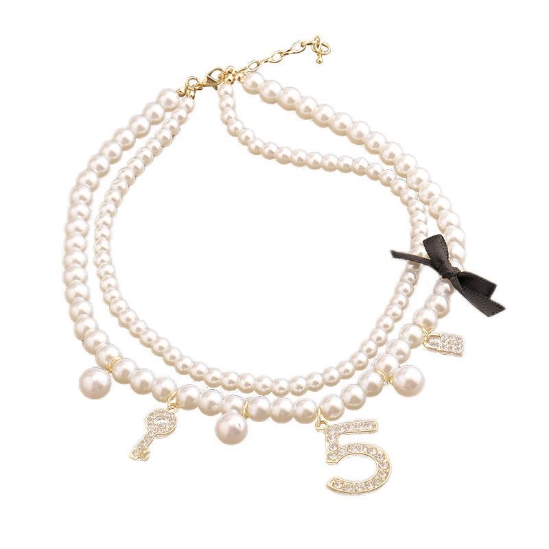 气质仿珍珠项链锁骨香风轻奢高级编织ins女短款小香风多层5字颈链气质仿珍珠项链锁骨香风轻奢高级编织ins女短款小香风多层详情图7