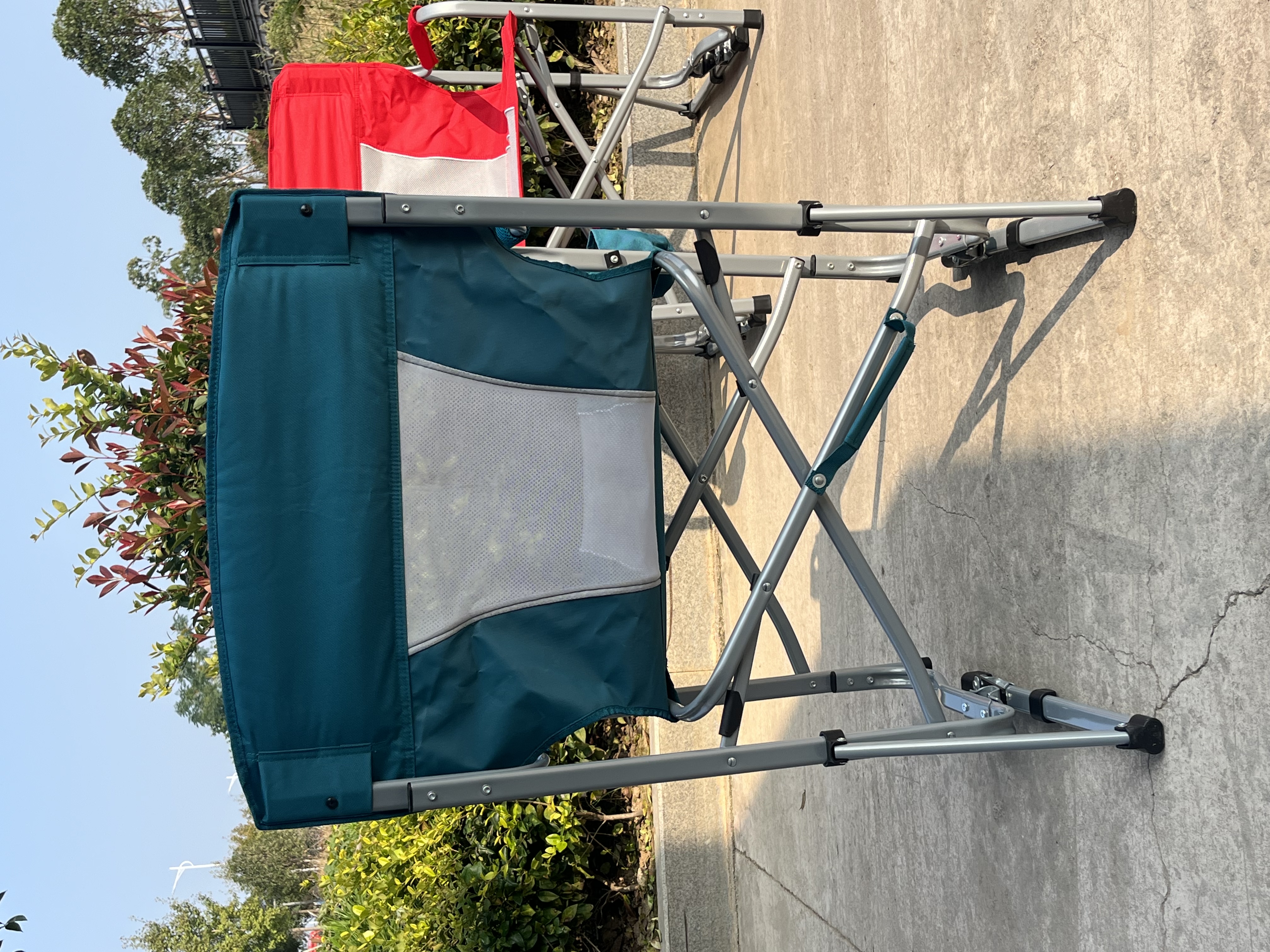 户外折叠椅摇摆椅导演椅休闲沙滩椅露营椅舒适透气靠背摇摇椅钓鱼椅详情图7