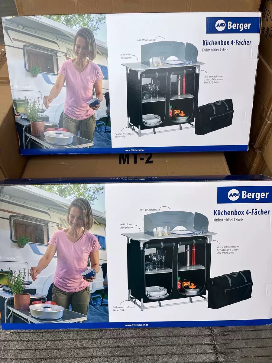 户外露营桌铝合金折叠桌野炊多层储物橱柜桌便携烹饪料理桌厨房 详情图4