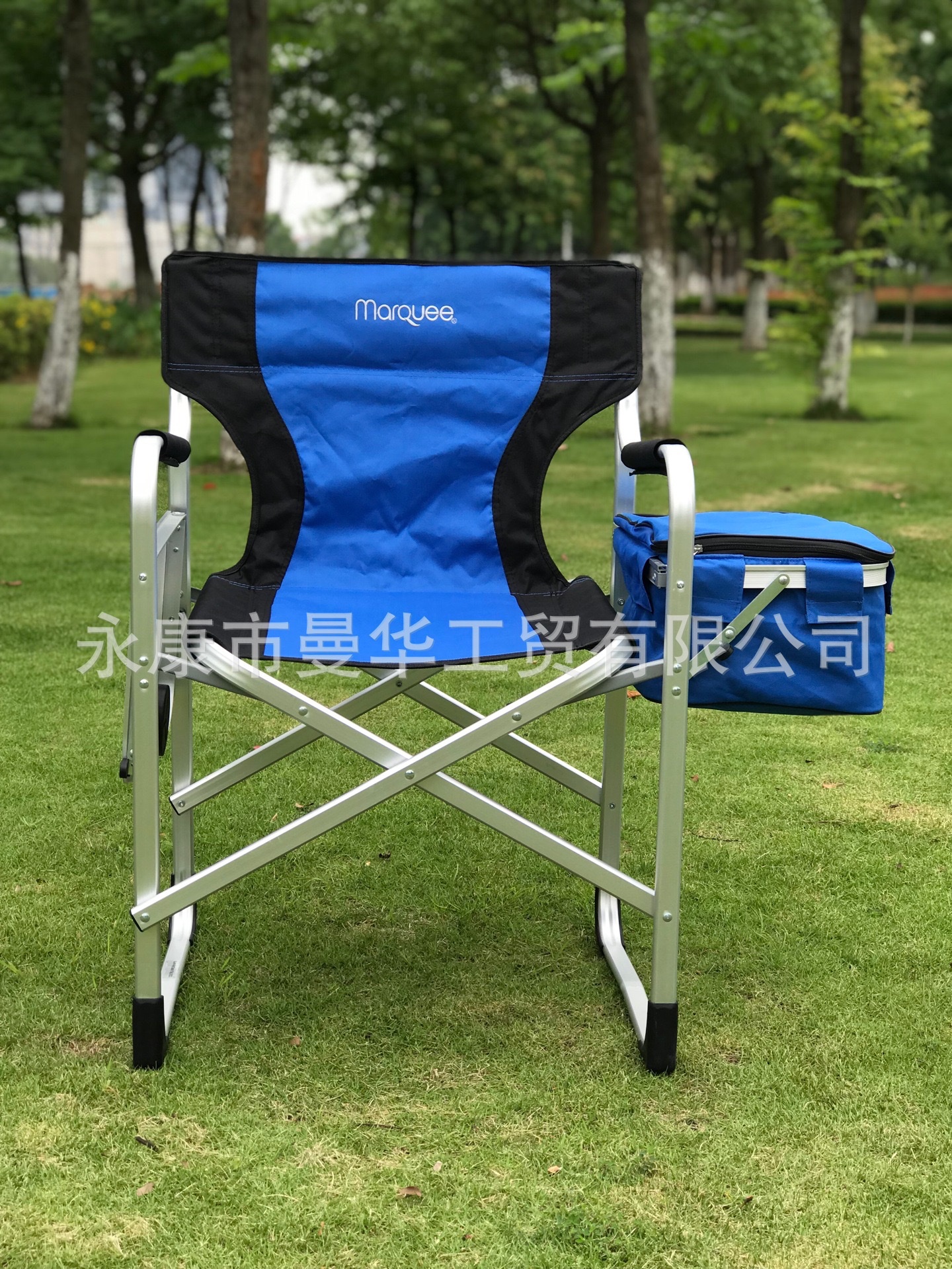 户外铝合金导演椅带侧桌折叠椅便携式冷藏保温箱包野营休闲沙滩椅 详情图10