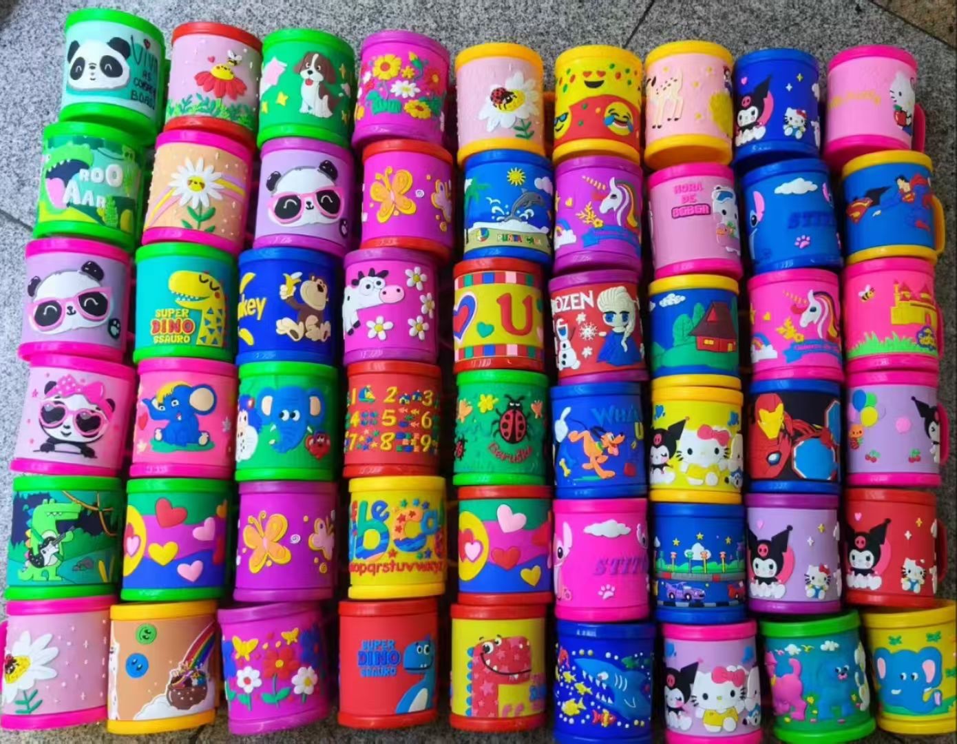 跨境卡通马克杯洗漱杯儿童卡通马克杯