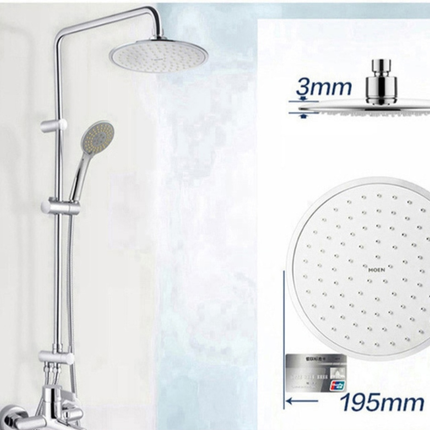 Moen simple showerhead mixing valve Shower, bathroom shower showerhead set, all-copper shower faucet, rain shower head Specification image