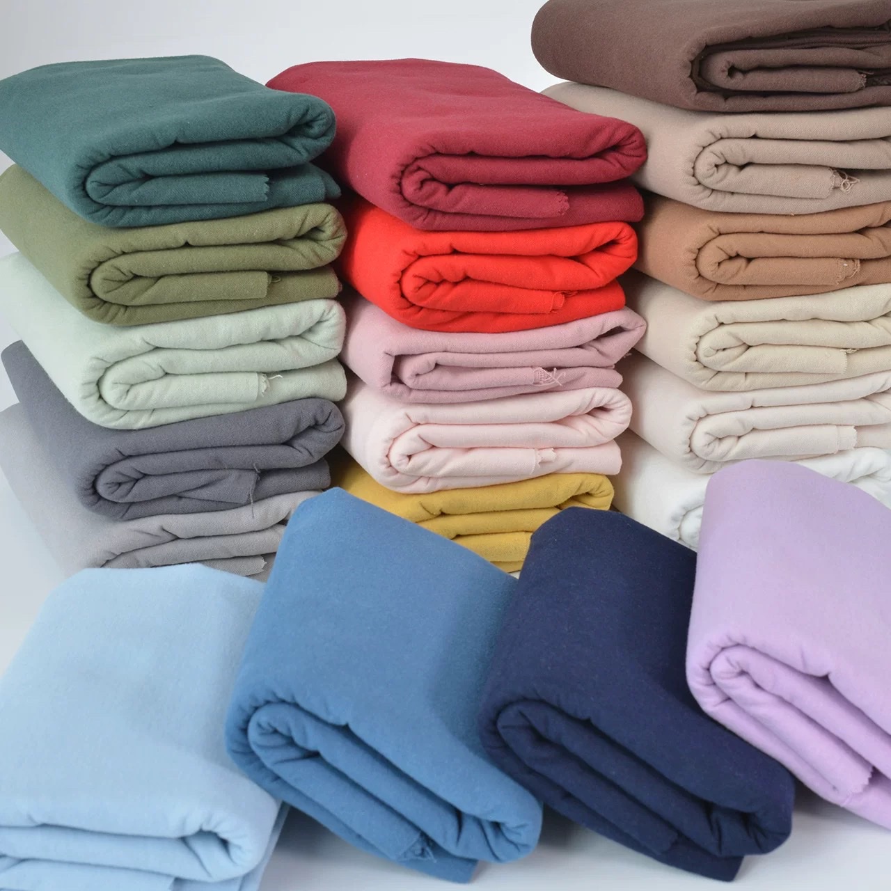Colorful pure cotton fabric handmade clothing, home wear, cotton-padded clothes and bedding, all cotton matte plain and solid color cotton fabric details Picture