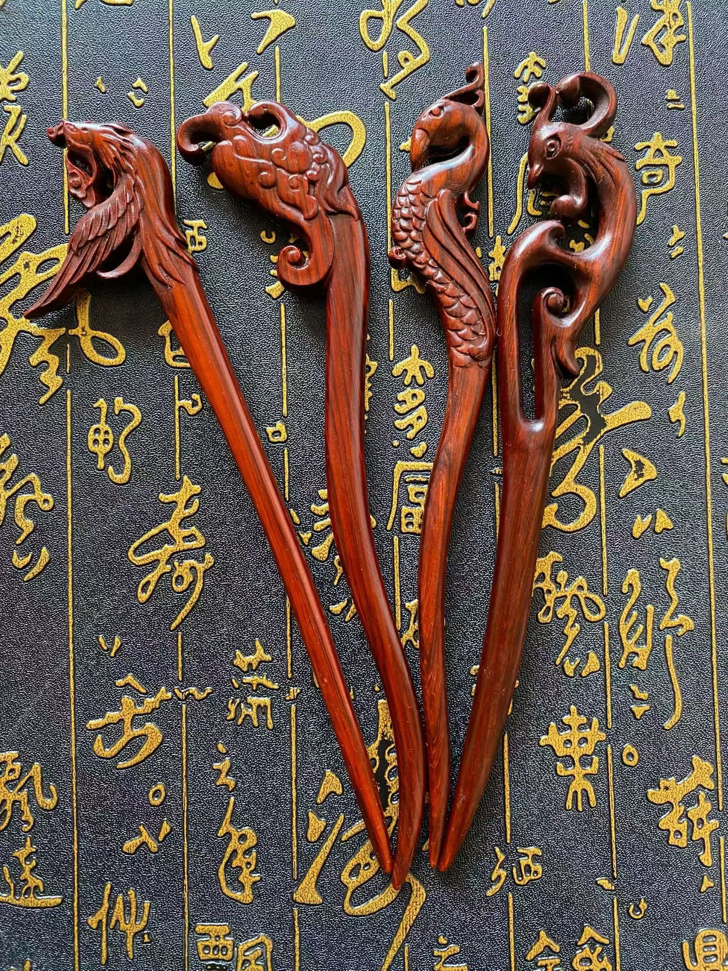 The best-selling hairpins of Wenwan 2025 - wooden lotus hairpins detail image 5