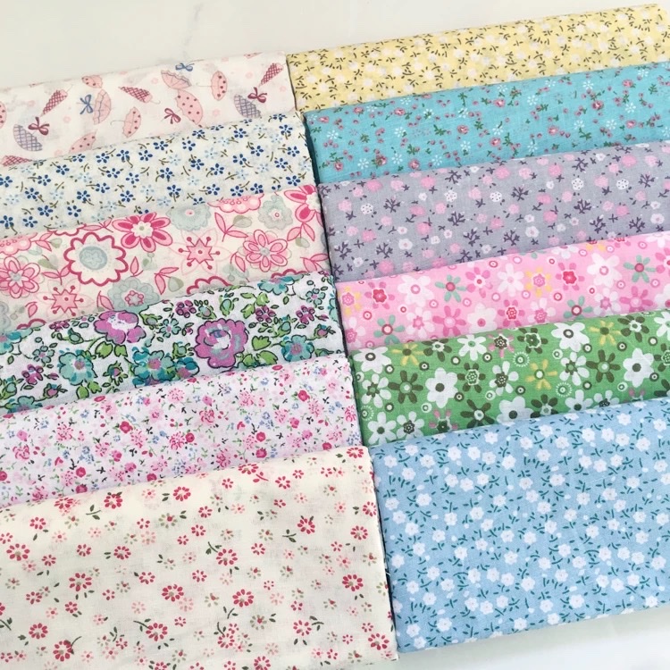 diy baby summer dress with pastoral floral print, pure cotton plain weave fabric, bed sheet and duvet cover, cotton fabric details Picture