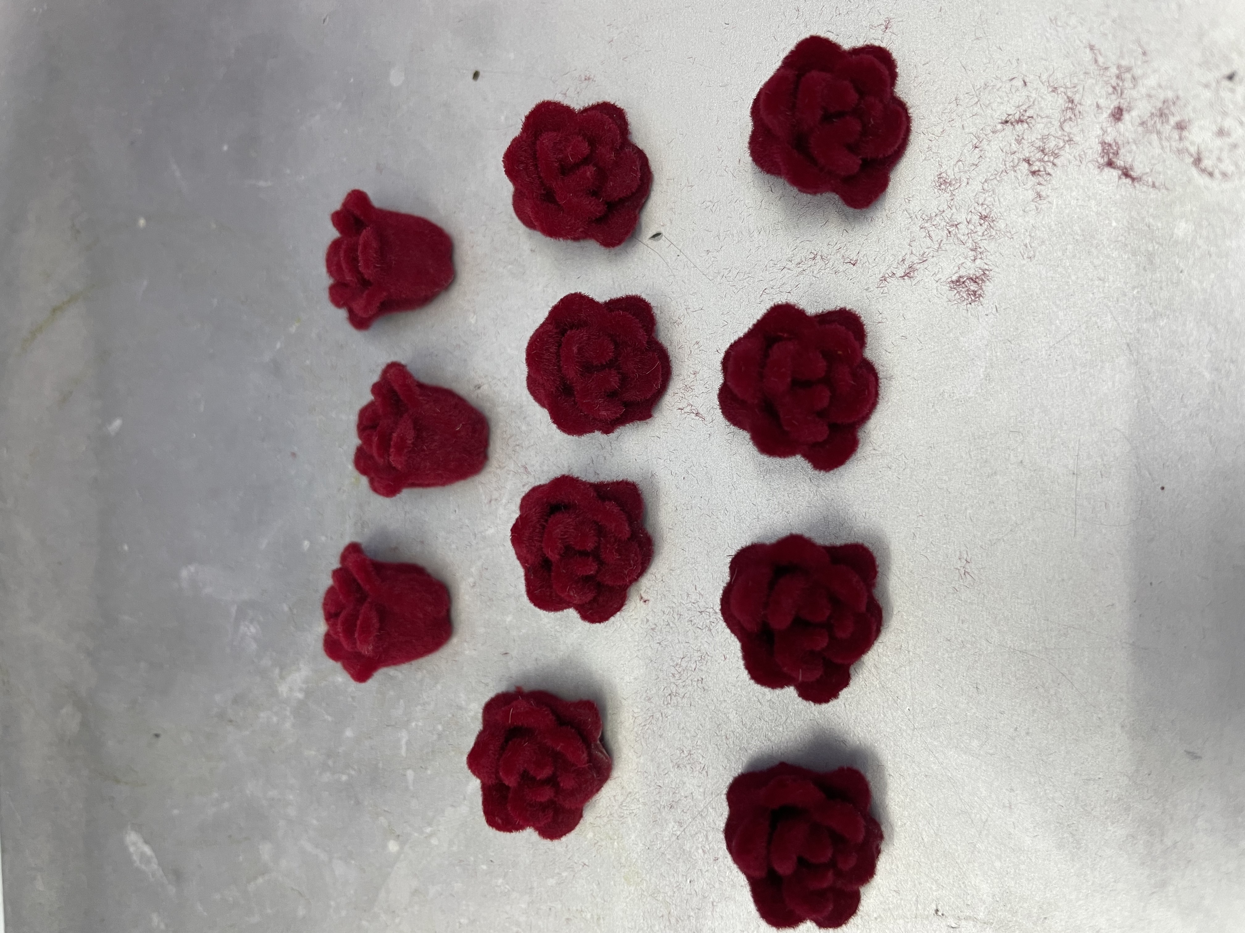 Camellias are dark red