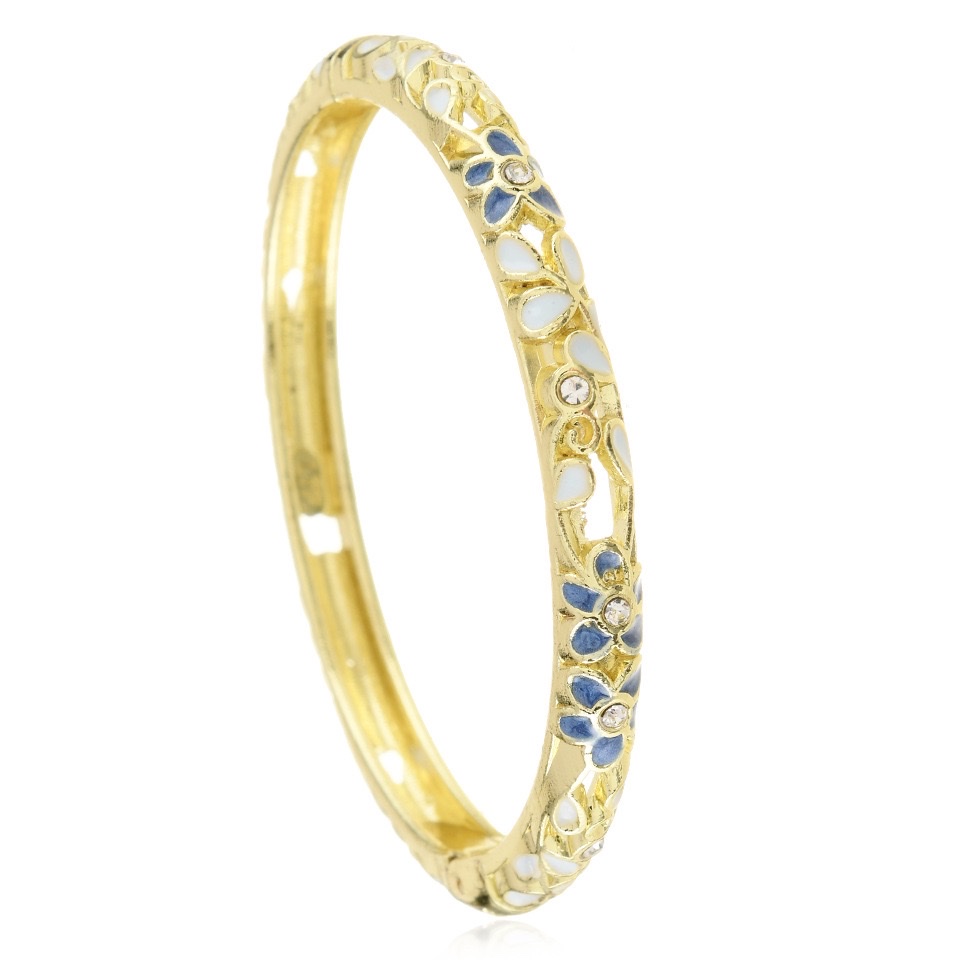 This retro and fashionable bracelet can be customized in color with spring dyeing. It is a simple and versatile ladies' bracelet accessory with enamel detail image 8