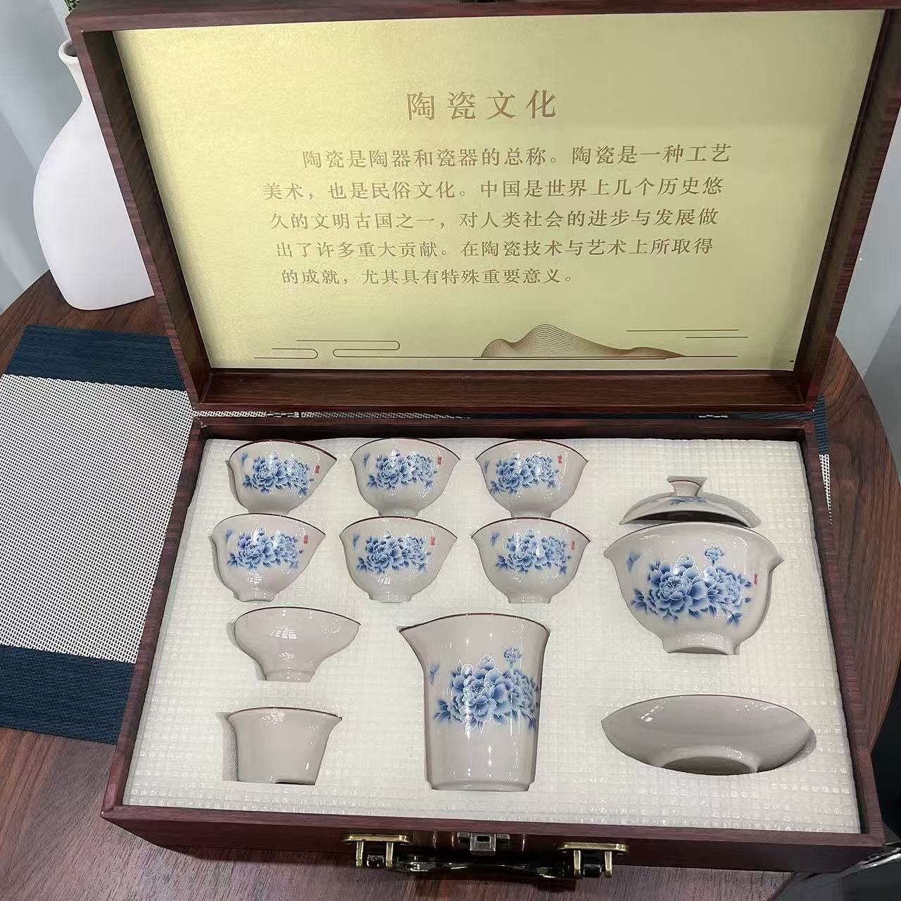 福茶具玻璃茶具套装商务礼品茶具套装高档实用茶具礼盒送礼商务礼品茶具套装茶具