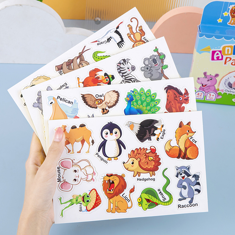 幼儿早教玩具启蒙认知动物恐龙英文字母防水冰箱贴卡通磁性贴 Application Scenario