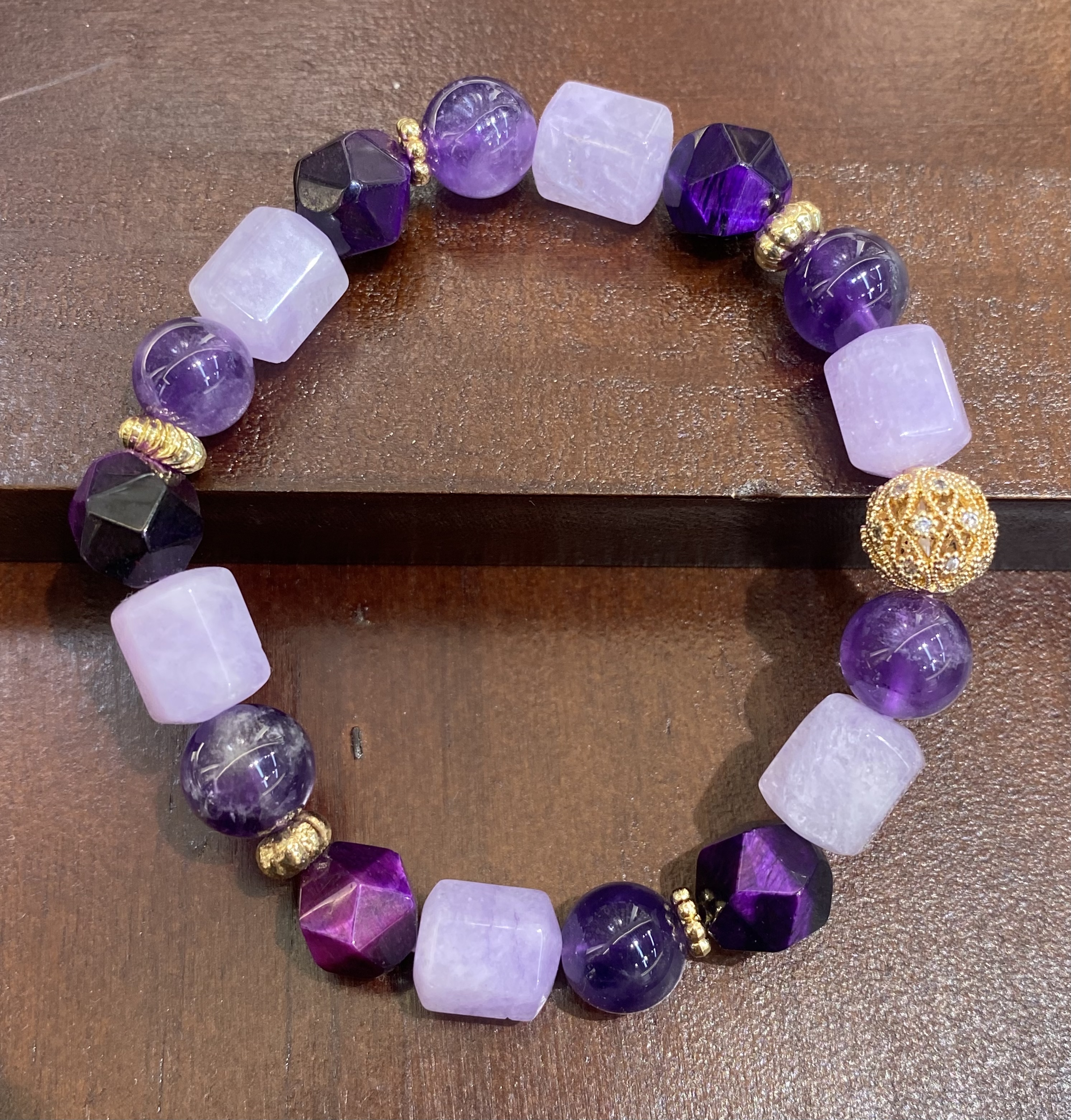 天然水晶 紫水晶细节图