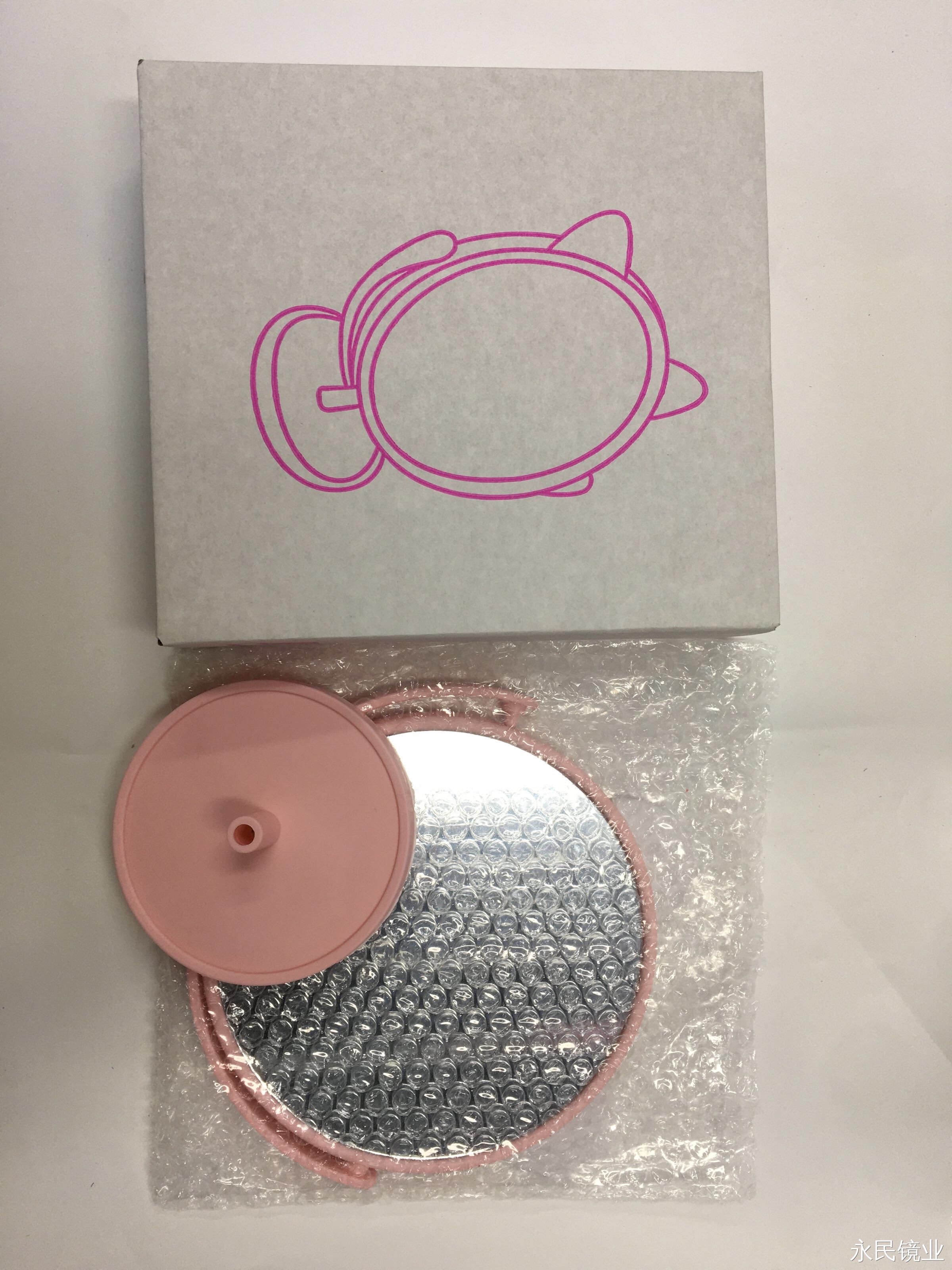 【 Yongmin Mirror Industry 】521A deer Ears are not easily scratched. Create a perfect makeup look anytime and anywhere. Exquisite design, clear and bright mirror surface, versatile for home use. Factory direct sales detail image 4