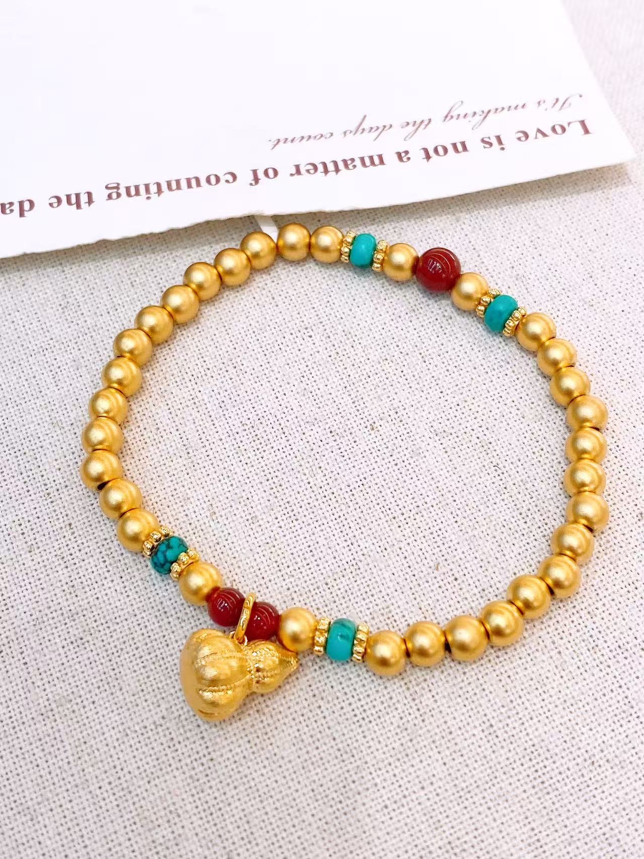 The bracelet is available in a variety of colors and is fashionable and trendy to wear