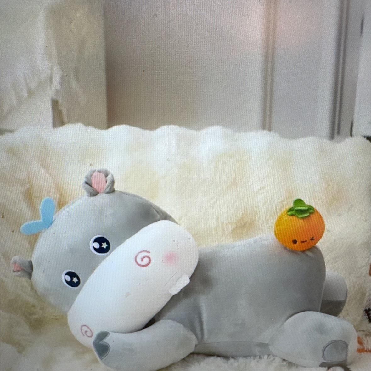 创意潮流毛绒玩具河柿马可爱玩偶毛绒娃娃抱枕儿童