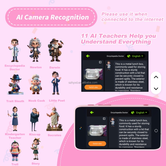AI Camera Learning Smart Interactive children's educational toy, suitable for early education, intelligence learning, companionship and entertainment, new style detail image 7
