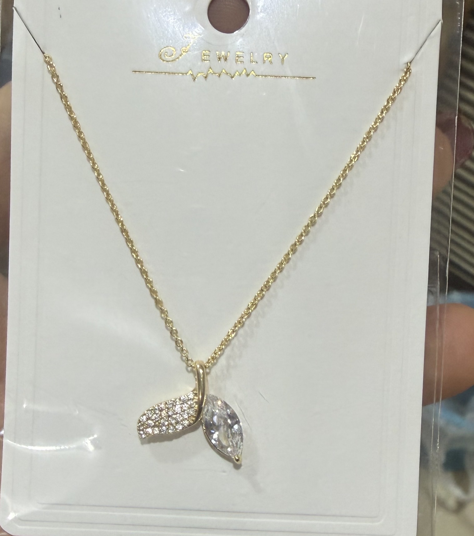 铜镶锆石14k金爆款项链