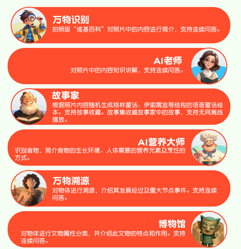 AI Camera Learning intelligent interactive entertainment children's education multi-functional family companionship device detail image 14