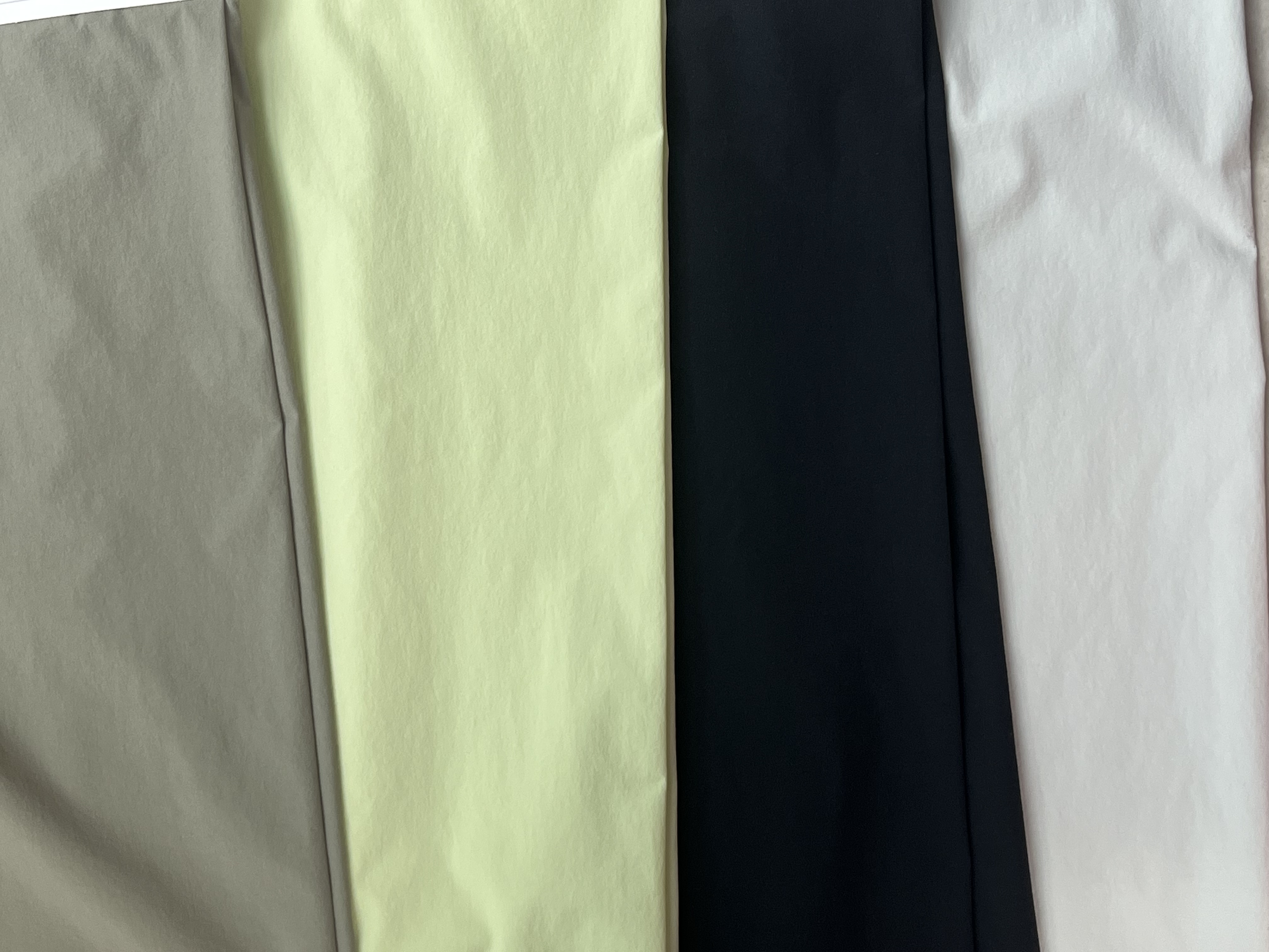 T644锦氨四面弹,浅灰绿、浅绿、黑色、灰色