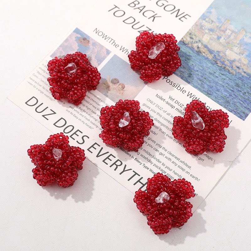 时尚耳钉植绒耳饰简约耳堵防脱落耳钉配饰女款多款可选饰品耳钉