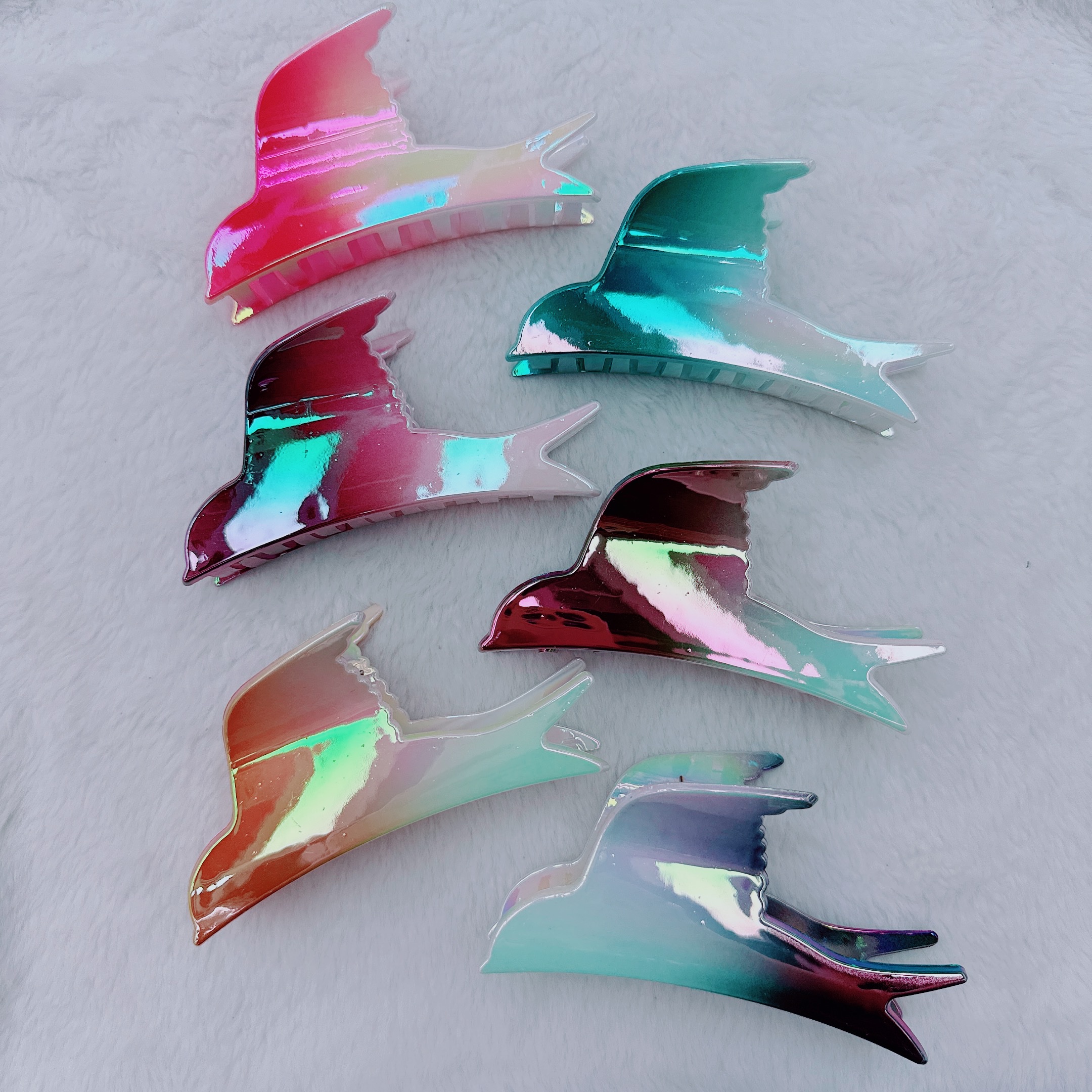 AB亮色燕子鸭嘴夹鲨鱼夹发夹发饰可爱发饰头饰发型配件