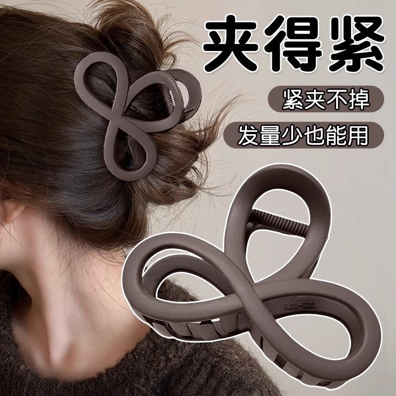 Simple and elegant hairpin, half a bun at the back of the female head, medium-sized shark clip hairpin, high-end headwear for summer