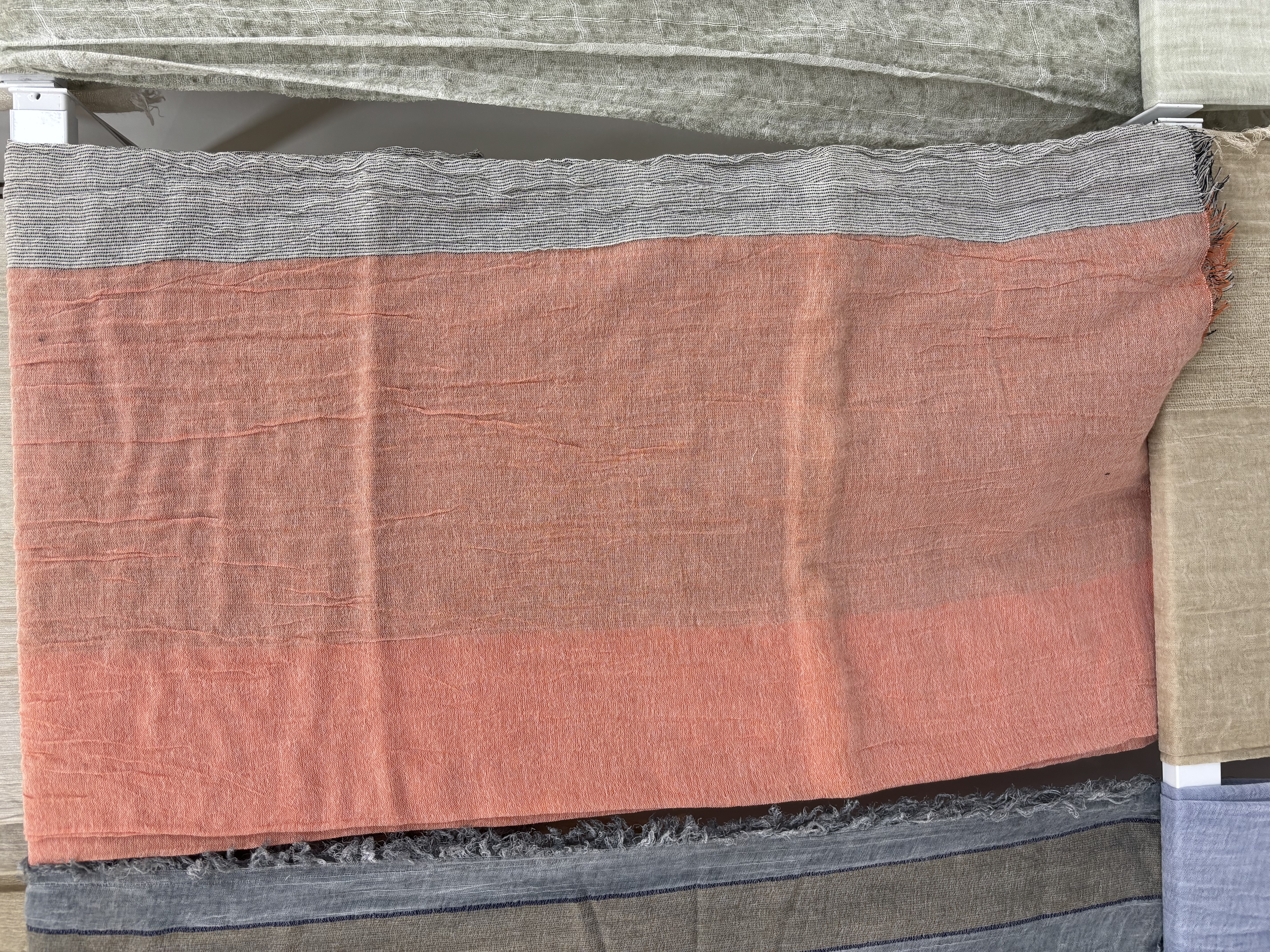 Muslim fashion long silk scarf with hot diamond, a versatile women's autumn and winter new soft, warm and multi-functional shawl Specification image