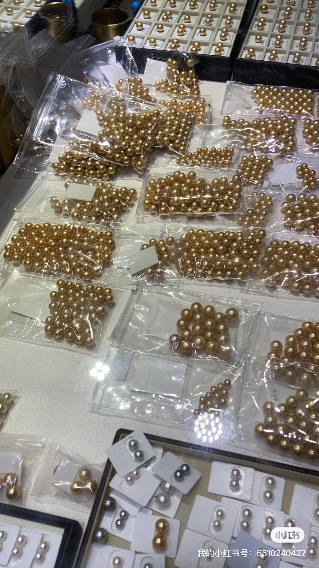 海水金珠/海水珍珠/南洋金珠/澳大利亚白珠/澳白珍珠/戒指吊坠专用豪华珠 Specification image