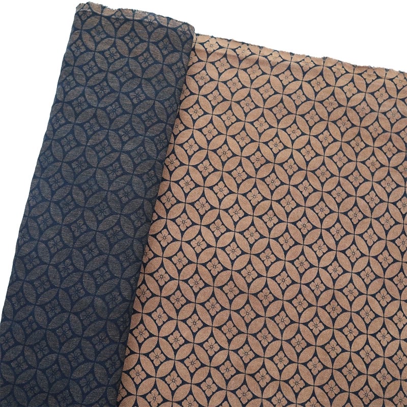 Qiuniang ancient Cloth, short cloth, persimmon dye, hand-dyed cloth, printed old folk cloth, coarse cloth, Chinese style, narrow width, pure cotton, plant dye details Picture