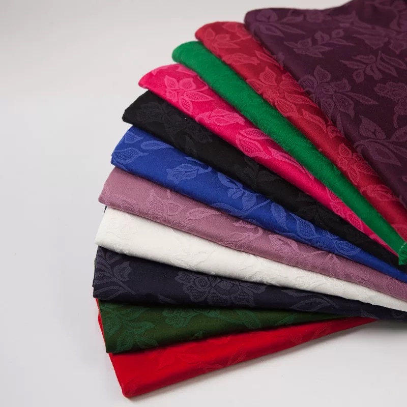 Thick cotton and linen double-sided jacquard fabric for early spring, autumn and winter clothing, thickened in 7 colors to choose from