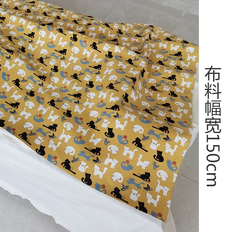 The yellow background with black and white cat print canvas feels thick and a bit hard. The 12-inch canvas is 20 yuan in the store with free shipping Specification image