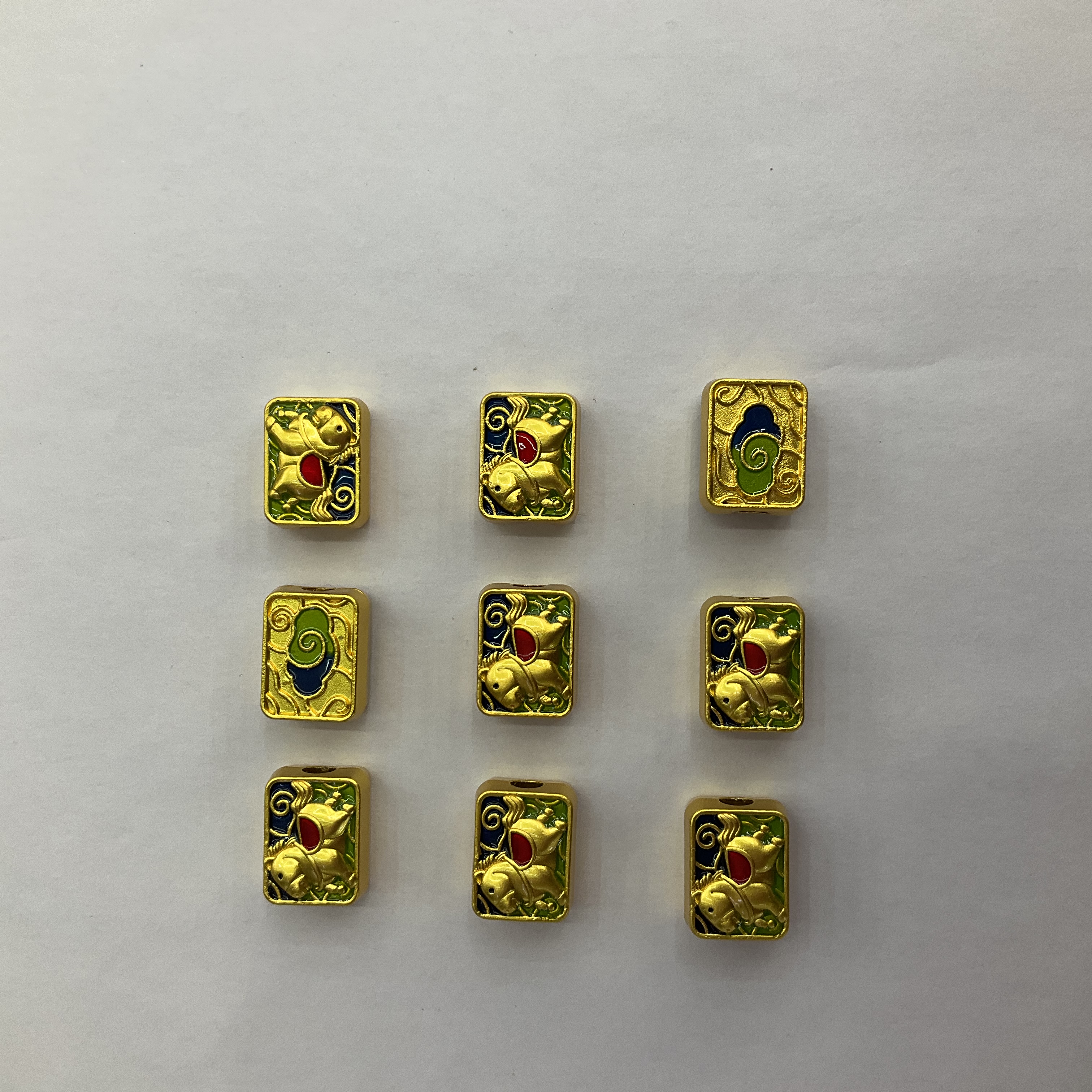 古法金锌合金保色祥瑞福马手链项链手工DIY饰品配件