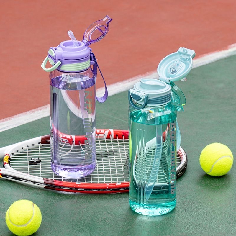 This sports water bottle has a large capacity of 1300ML. Other heat-resistant summer portable water cups for men and women's fitness, with double LIDS, straws, scales and hanging ropes Specification drawing