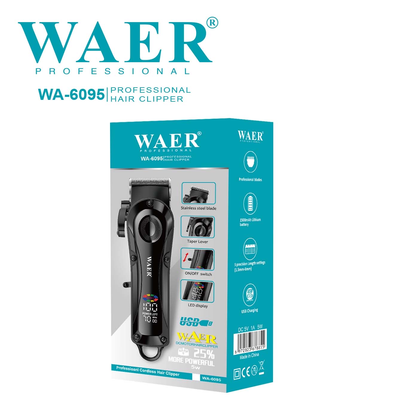 A new type of cross-border hair clipper specially designed for hair salons details Picture