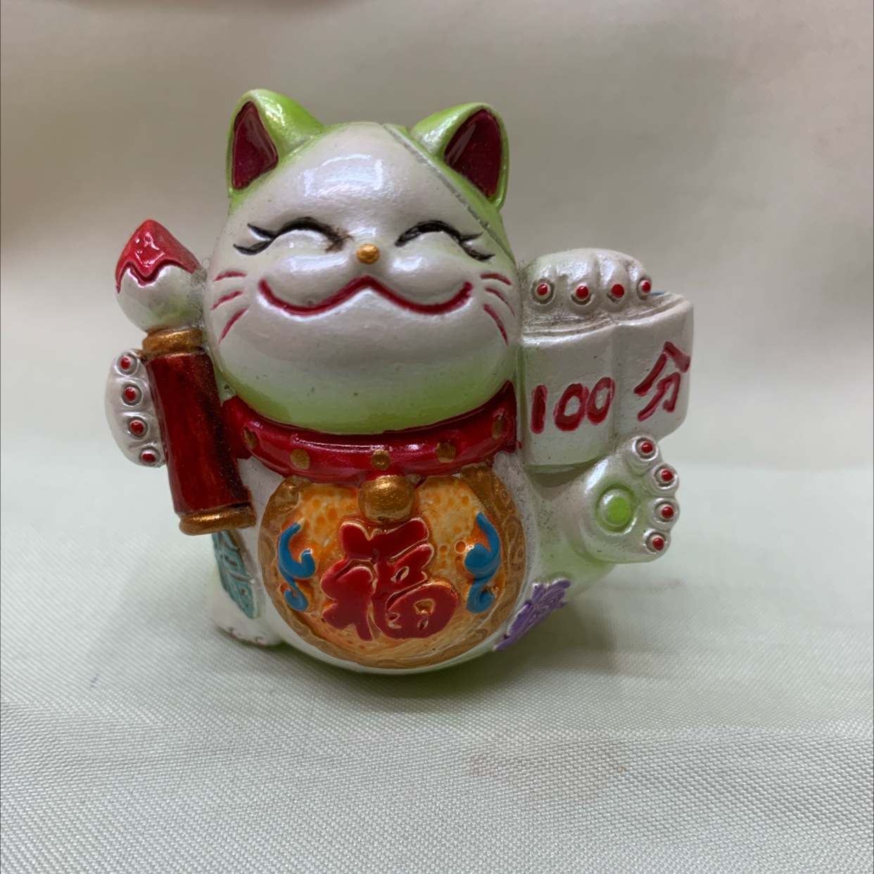 蔡氏工艺精品 树脂材质 手工彩绘工艺品家居小摆件 货号10409五路财神猫头鹰🦉100分款