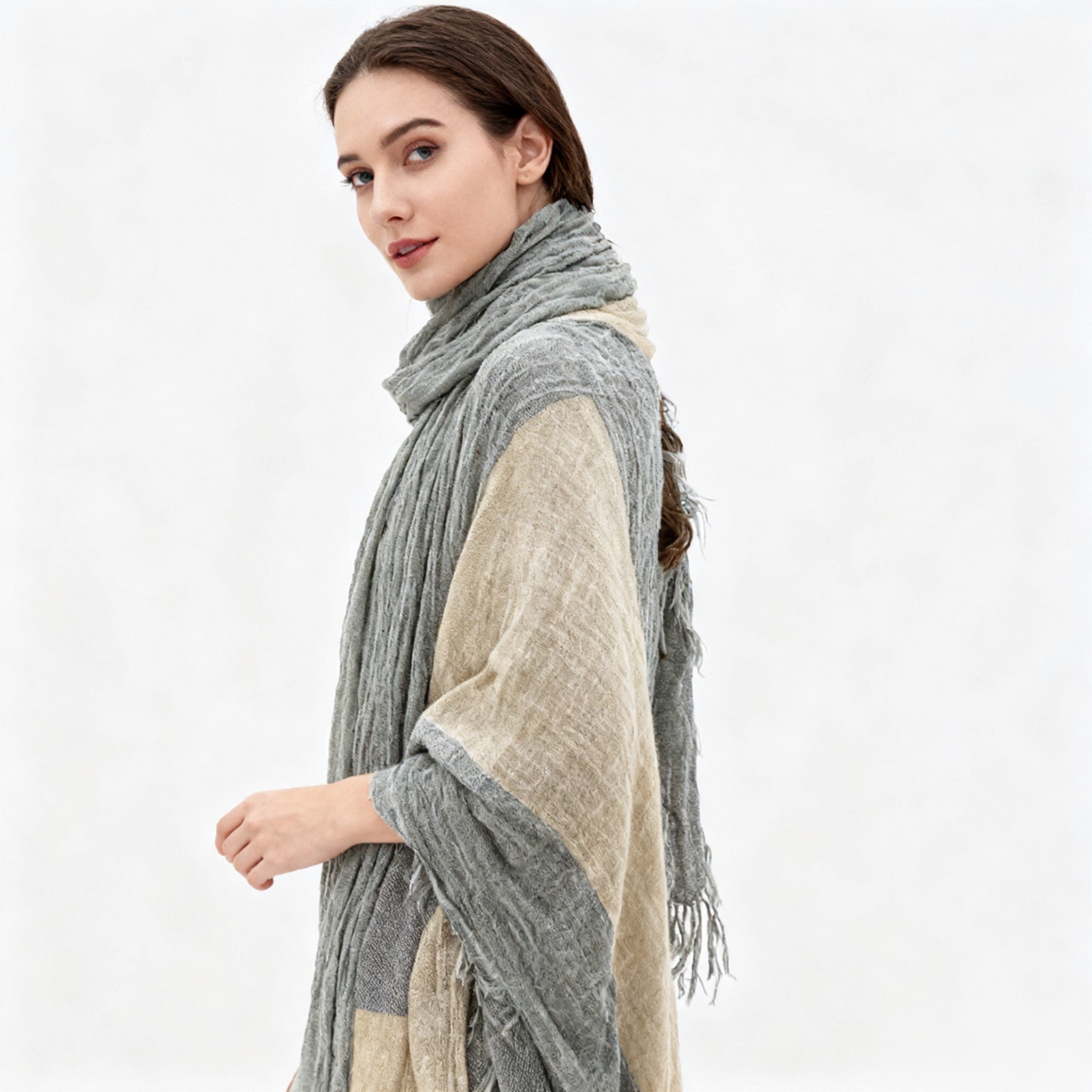 Muslim fashion hot diamond long scarf for women, versatile silk scarf, women's long scarf new autumn and winter style