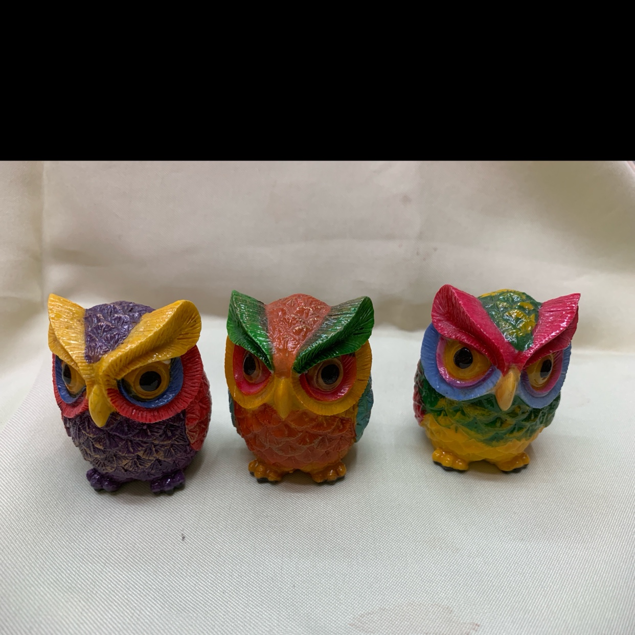 CAI Family Craft Fine Resin Material Hand-painted Craft Home Small Ornaments 10332 Owl 🦉 no. 2 Item Picture