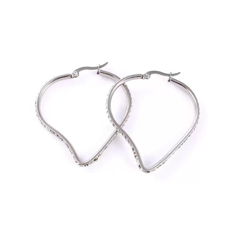 时尚烧焊锆石耳环耳饰简约耳坠女士耳饰品配饰百搭潮流饰品细节图