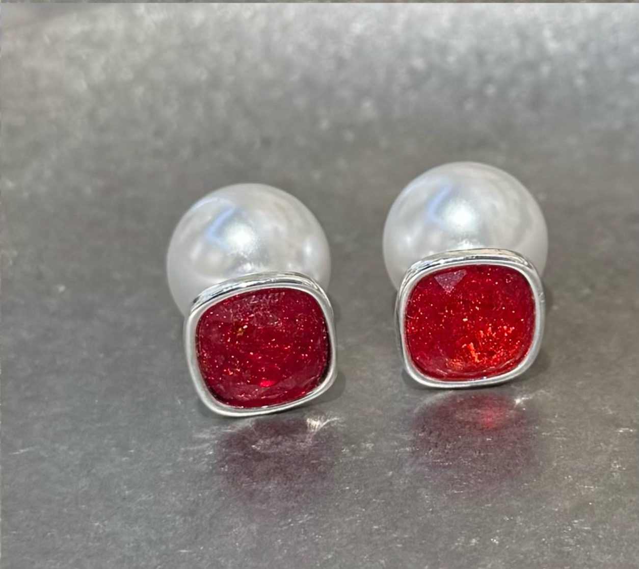 时尚耳钉水晶耳饰简约珍珠耳堵防脱落耳钉配饰女百搭款详情图5