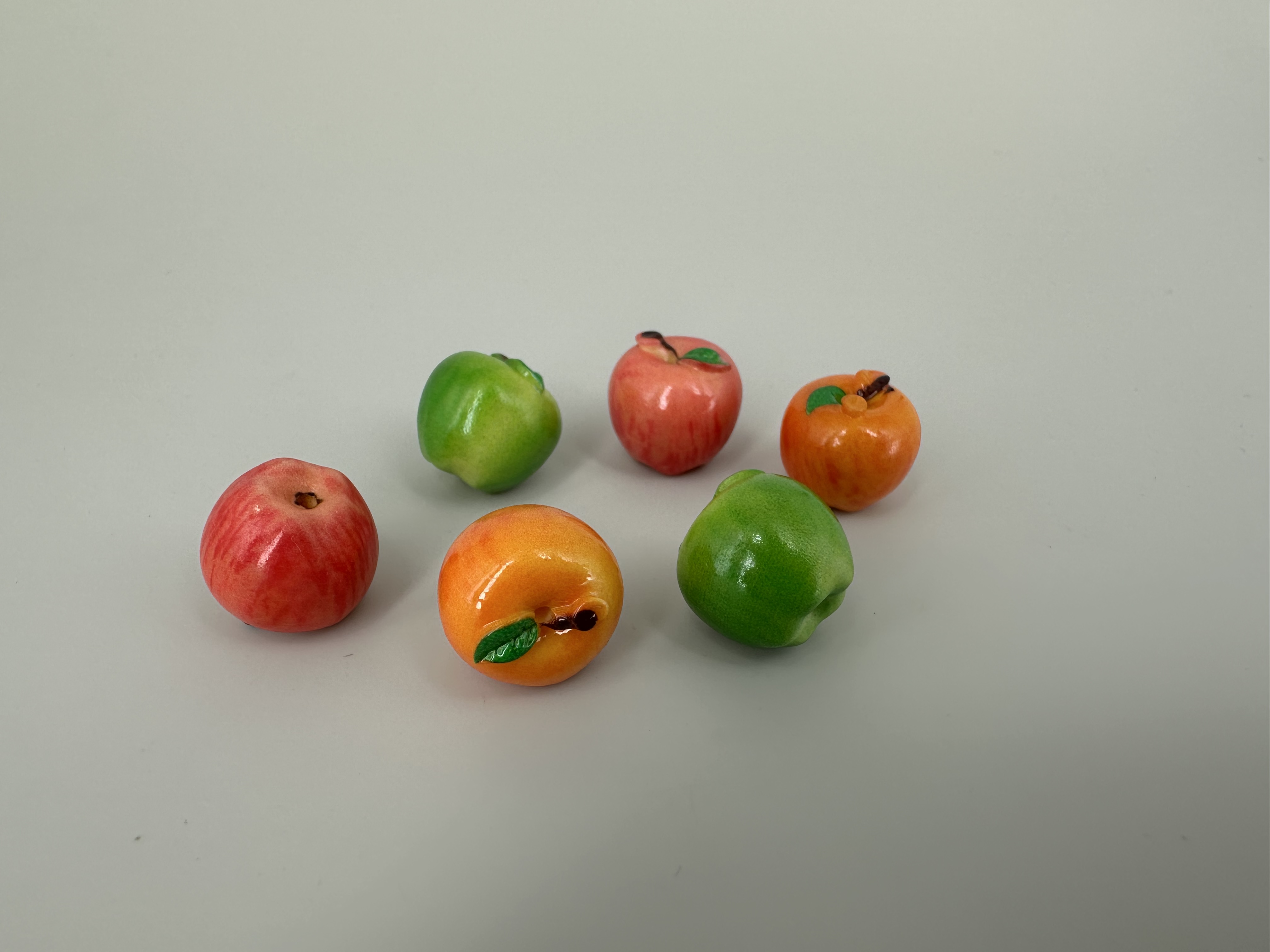 Trendy high-fidelity fruit apples 🍎 miniature food toys, miniature fun models, creative ornaments, toys, bracelets, resin accessories, jewelry accessories, mini pendants detail image 11