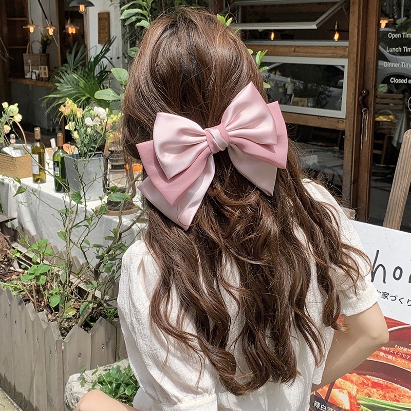 The 2026 star-style large bow hairpin is super ethereal. The multi-layered bow hairpin exudes a high-end and elegant charm of the escaping princess detail image 7