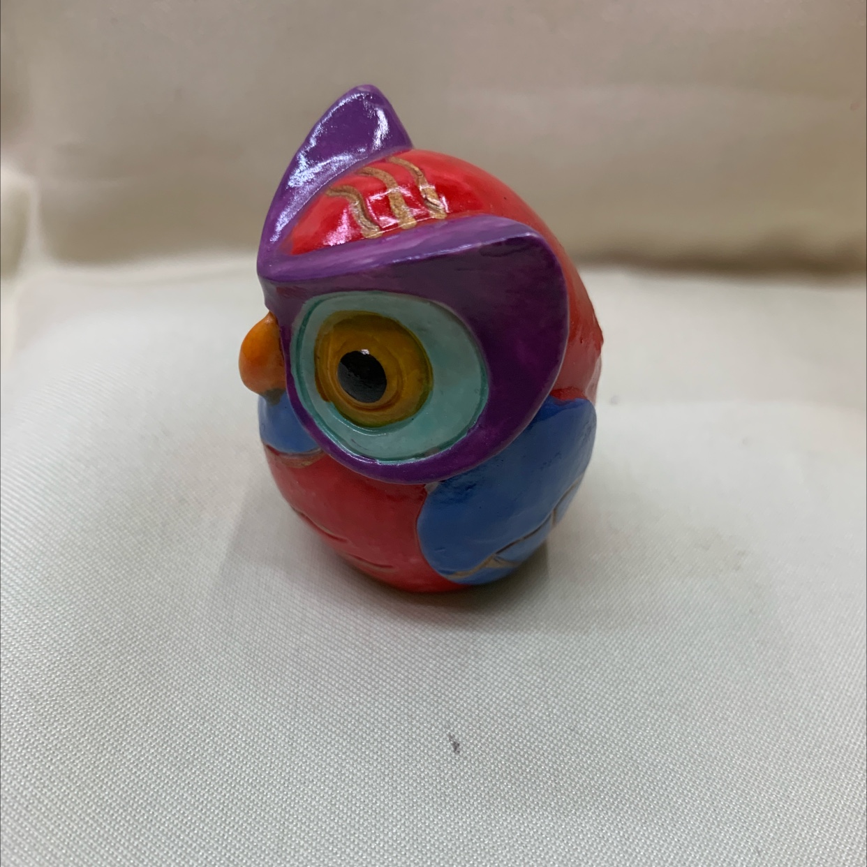 CAI 's fine Craft Resin Material hand-painted handicrafts Home Small ornaments item number 10332 owl 🦉1# details Picture