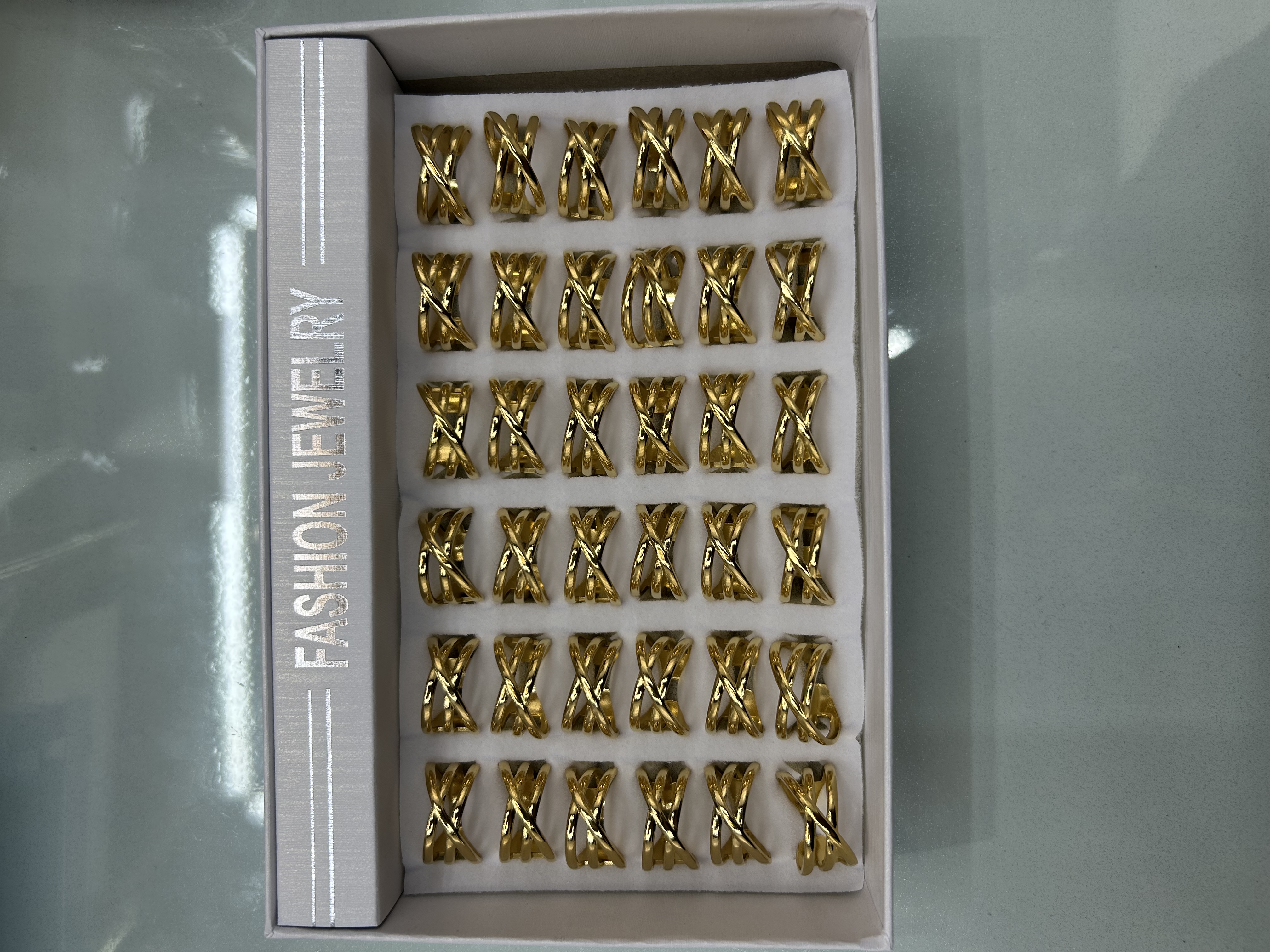 法式不锈钢戒指女个性中古拉丝饰品时尚戒指配饰简约百搭