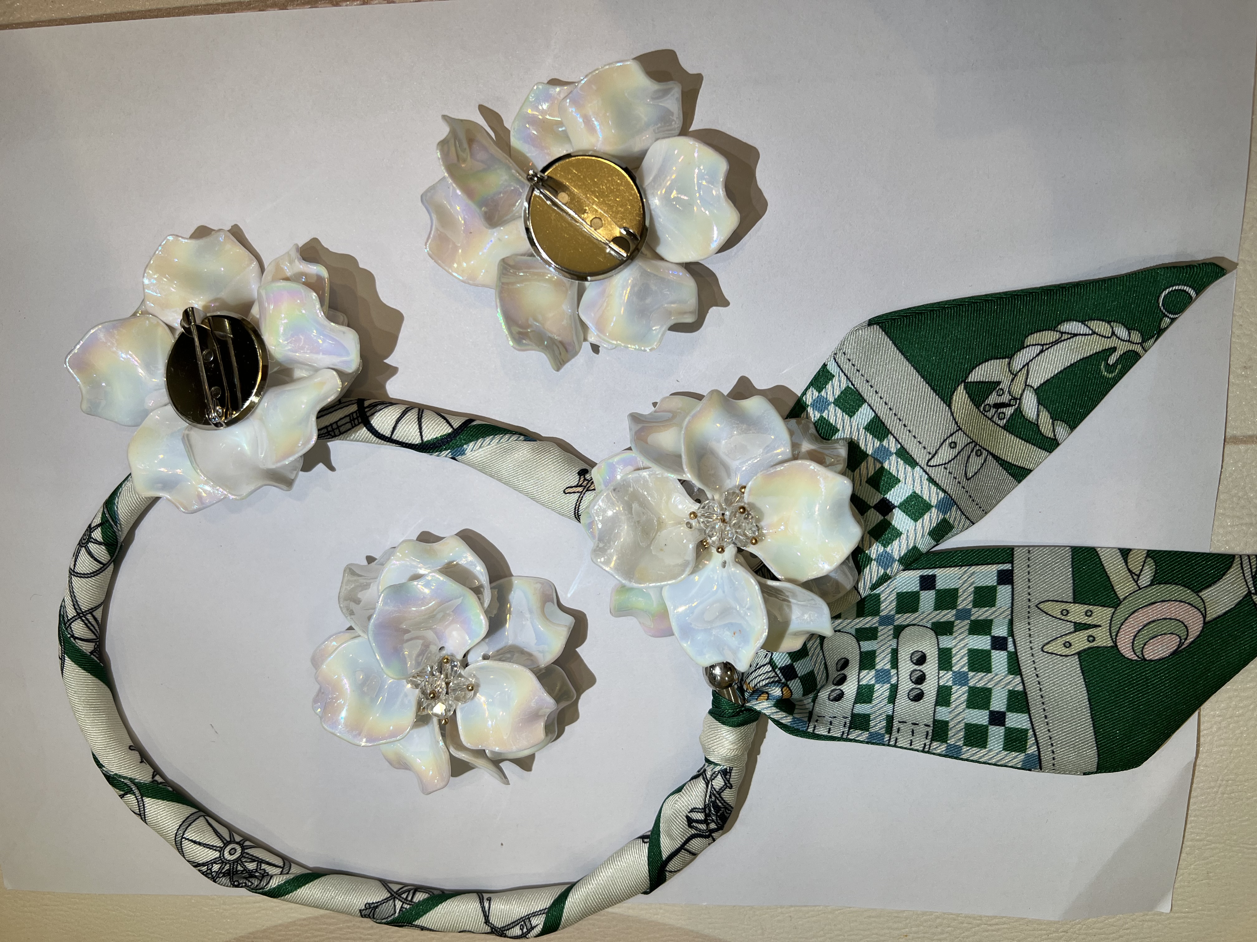 Cross-border e-commerce bestsellers, corsages, shoe flowers, hat accessories, clothing combinations, accessories and earrings, DIY versatile items, fashionable and trendy. details Picture