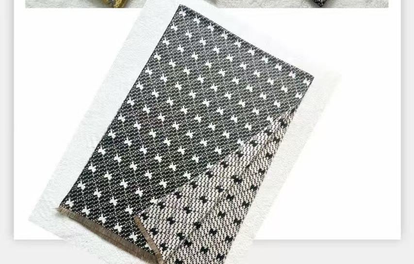 新款蝴蝶结围巾冬季加厚320克洋气百搭68*190产品图