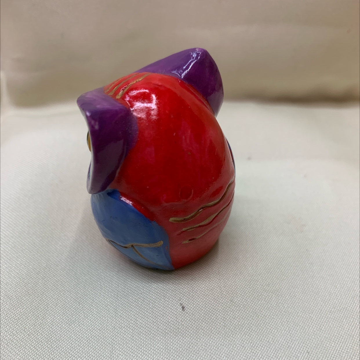 CAI 's fine Craft Resin Material hand-painted handicrafts Home Small ornaments item number 10332 owl 🦉1# Specification image