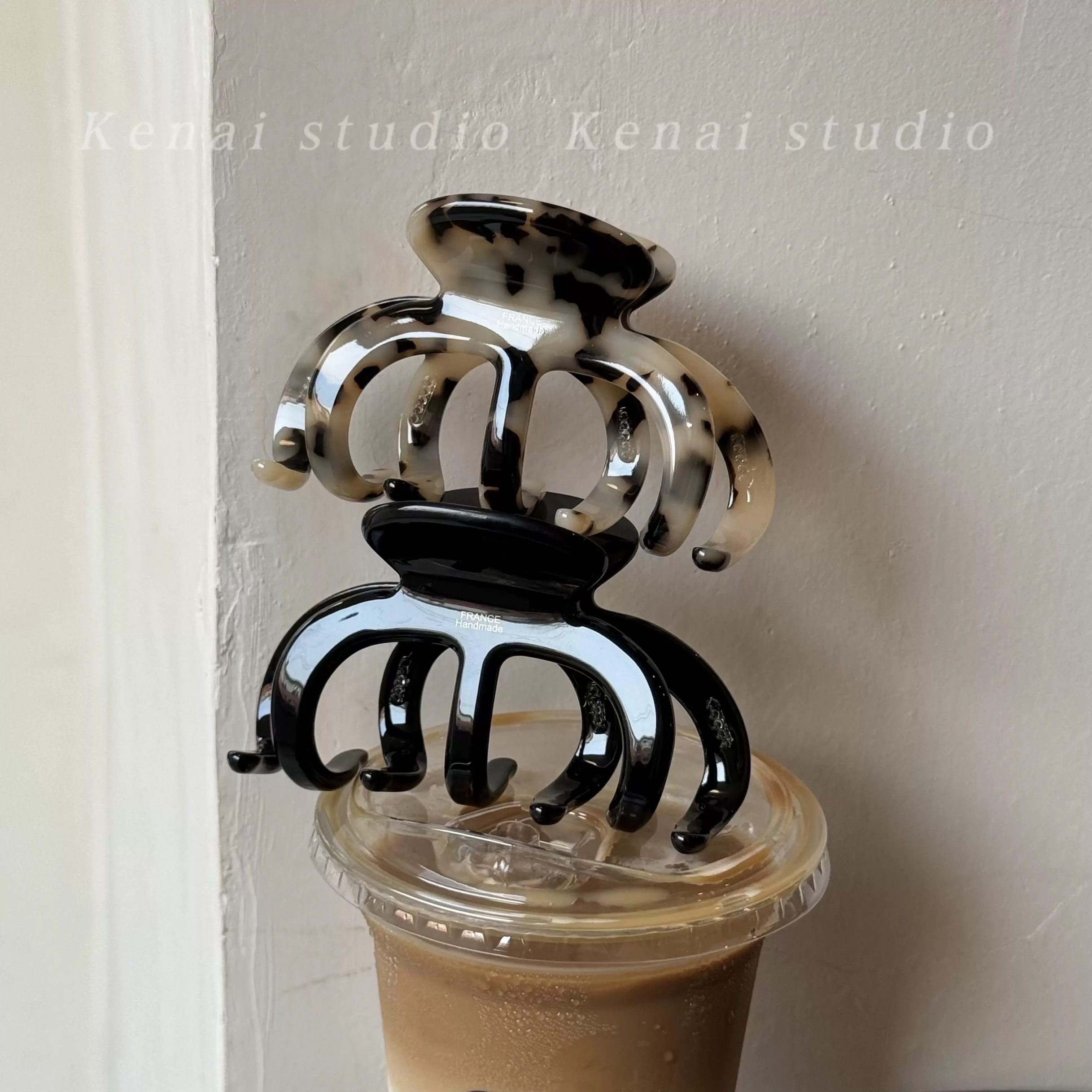 French Old money style acetate gripper, thickened board, high-end feel, large hair volume, large shark clip, hair gripper, shark clip details Picture