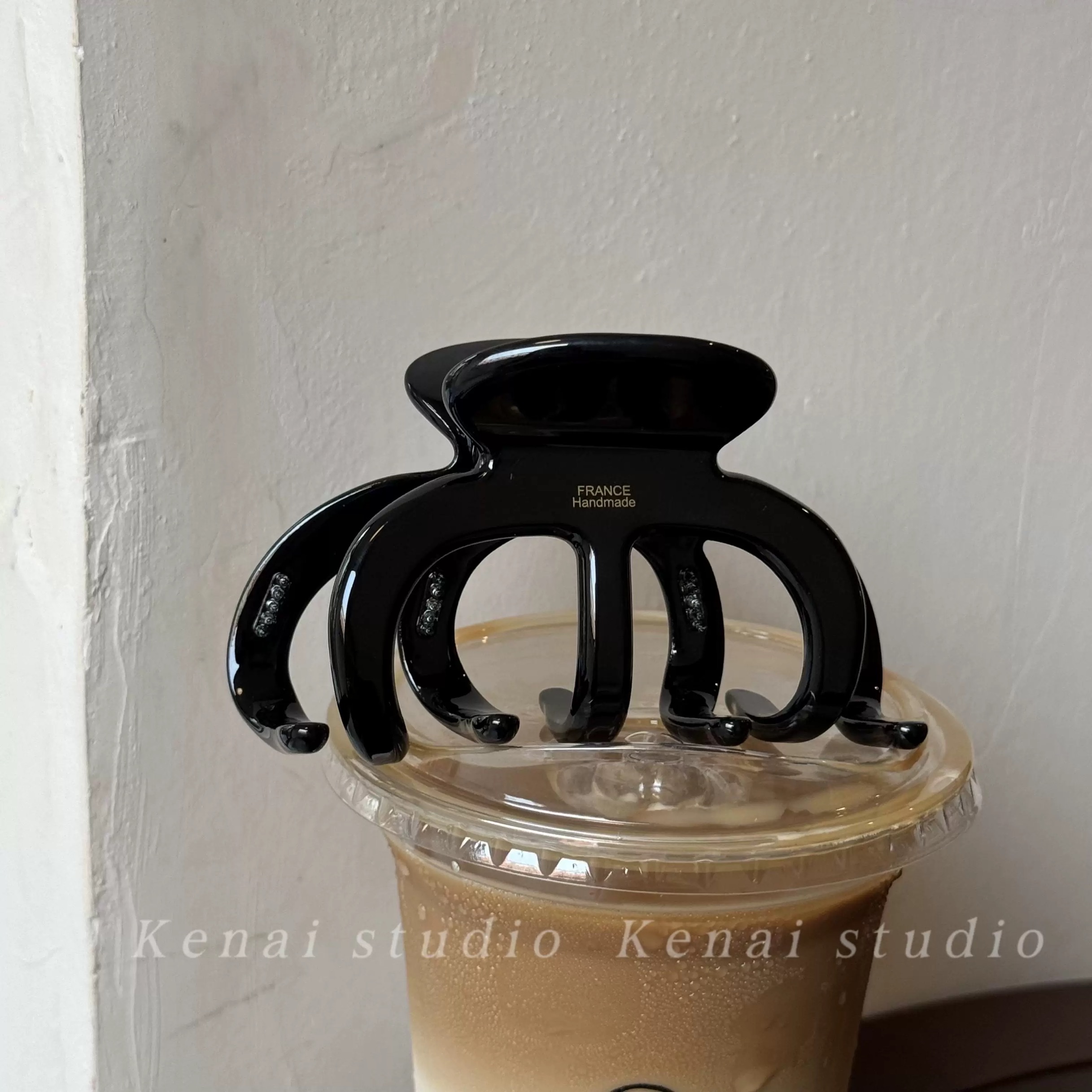 French Old money style acetate gripper, thickened board, high-end feel, large hair volume, large shark clip, hair gripper, shark clip detail image 5