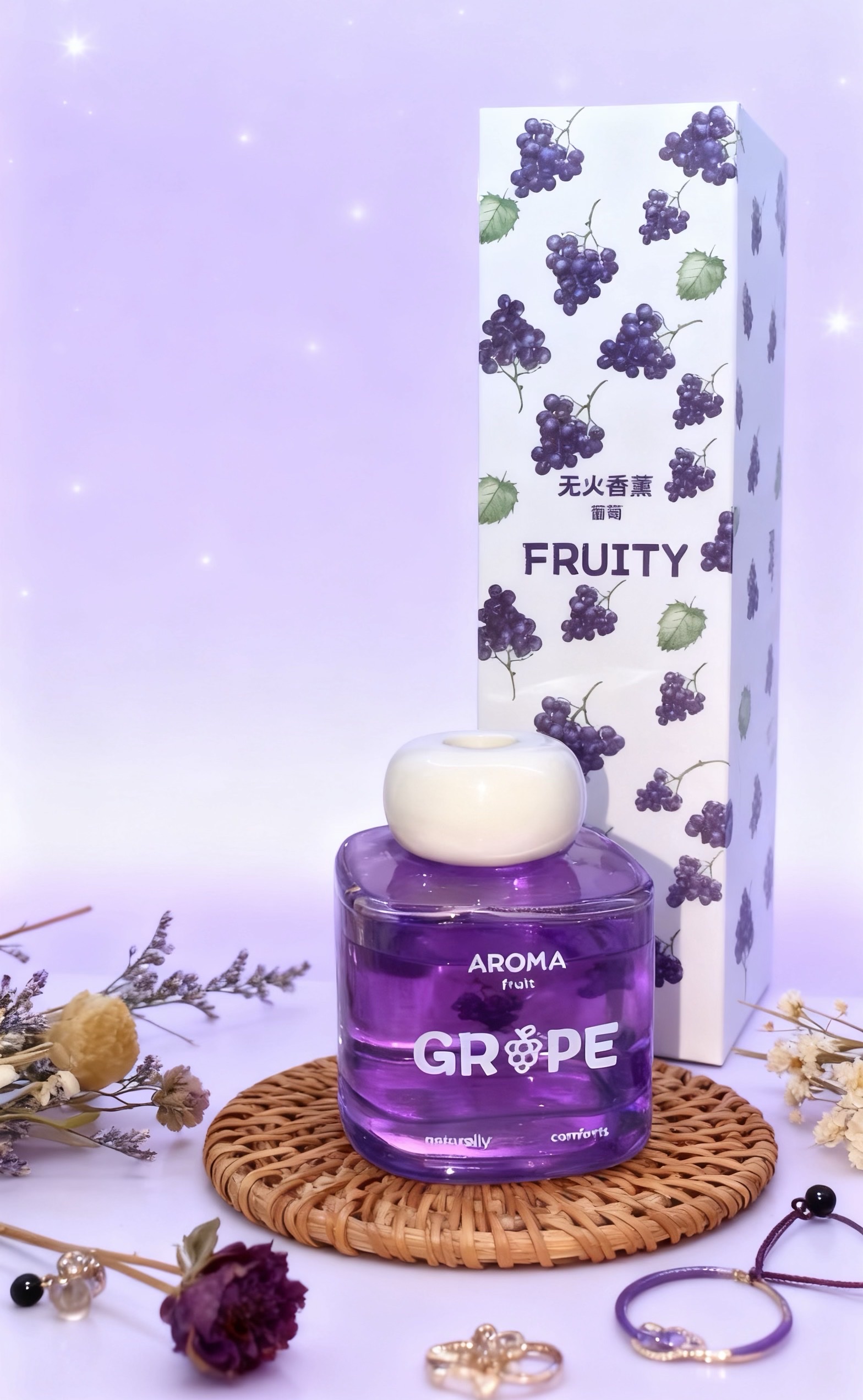 香薰无火车载香薰大豆蜡石膏香氛持久香味室内香薰精油香薰棒